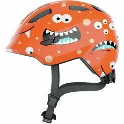 Abus Kid's Smiley 3.0 Cycling Helmet -Roue Voyage Soldes Magasin Abus Kid s Smiley 3 0 Cycling Helmet Helmets Orange Monster SS22 AB 67265 1 1