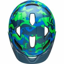 Casque Enfant Bell Sidetrack -Roue Voyage Soldes Magasin Bell Sidetrack Kids Helmet Helmets Camosaurus Matte Blu 2019 BEH7138806