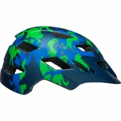Casque Enfant Bell Sidetrack -Roue Voyage Soldes Magasin Bell Sidetrack Kids Helmet Helmets Camosaurus Matte Blu 2019 BEH7138806 3