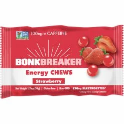 Bonk Breaker Energy Chews (10 X 48g) 10 Bonk Breaker Energy Chews (10 X 48g) -Roue Voyage Soldes Magasin Bonk Breaker Energy Chews 10 x 48g Chews Strawberry w Caffei AW22 BB 6010