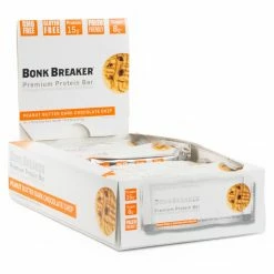 Bonk Breaker Premium Protein Bars W. Collagen (12 X 50g) -Roue Voyage Soldes Magasin Bonk Breaker Premium Protein Bars w Collagen 12 x 50g Bars Peanut Butter Dark AW22