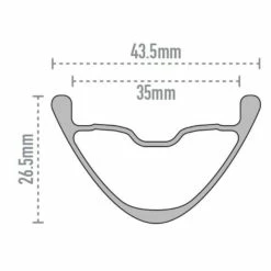 ENVE M635 Carbon MTB Rim 11 ENVE M635 Carbon MTB Rim -Roue Voyage Soldes Magasin ENVE M635 Carbon MTB Rim Internal Black White Not Set EN256352728 1