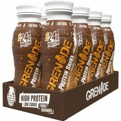 Grenade Protein Shakes (8 X 330ml) -Roue Voyage Soldes Magasin Grenade Protein Shakes 8 x 330ml Ready to Drink Fudge Brownie SS23 2003 10 31 0B