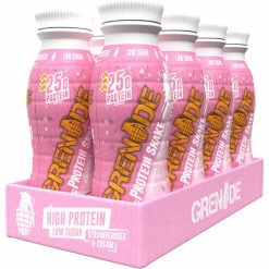 Grenade Protein Shakes (8 X 330ml) -Roue Voyage Soldes Magasin Grenade Protein Shakes 8 x 330ml Ready to Drink Strawberry Cream SS23 2003 10 12 00 2