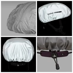 GripGrab Reflective Helmet Cover -Roue Voyage Soldes Magasin GripGrab Reflective Helmet Cover Helmet Covers Grey AW21 504303001 5