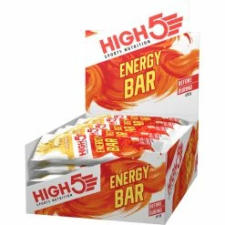 Barres énergétiques High5 (25 X 55 G) -Roue Voyage Soldes Magasin HIGH5 Energy Bar 25 x 55g Bars Banana 103998137501GBR 5