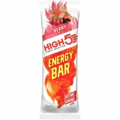 Barres énergétiques High5 (25 X 55 G) -Roue Voyage Soldes Magasin HIGH5 Energy Bar 25 x 55g Bars Berry 103998137556GBR 0