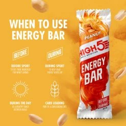 Barres énergétiques High5 (25 X 55 G) -Roue Voyage Soldes Magasin HIGH5 Energy Bar 25 x 55g Bars Peanut 103998137568GBR 6