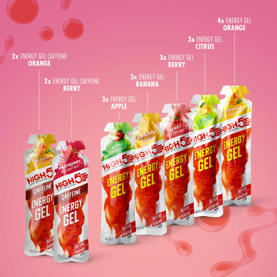 Boîte D'assortiments High5 Energy Gel 20 Sachets De 38 G 2 Boîte D'assortiments High5 Energy Gel 20 Sachets De 38 G – Image 2