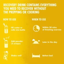 HIGH5 Recovery Drink Powder (450g) 33 HIGH5 Recovery Drink Powder (450g) -Roue Voyage Soldes Magasin HIGH5 Recovery Drink Powder 450g Powdered Drinks Banana Vanilla SS23 100984045066GBR 2