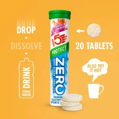 Pastilles HIGH5 ZERO Protect 17 Pastilles HIGH5 ZERO Protect -Roue Voyage Soldes Magasin HIGH5 ZERO Protect Tabs Orange 106994002010GBR 0