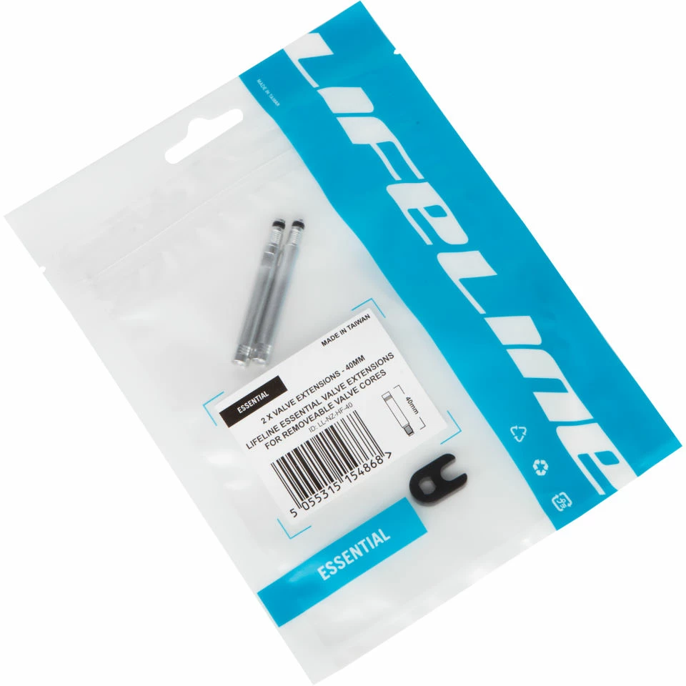 Prolonge-valves LifeLine Pour Obus De Valve Amovibles 2 X 40 Mm 2 Prolonge-valves LifeLine Pour Obus De Valve Amovibles 2 X 40 Mm – Image 2