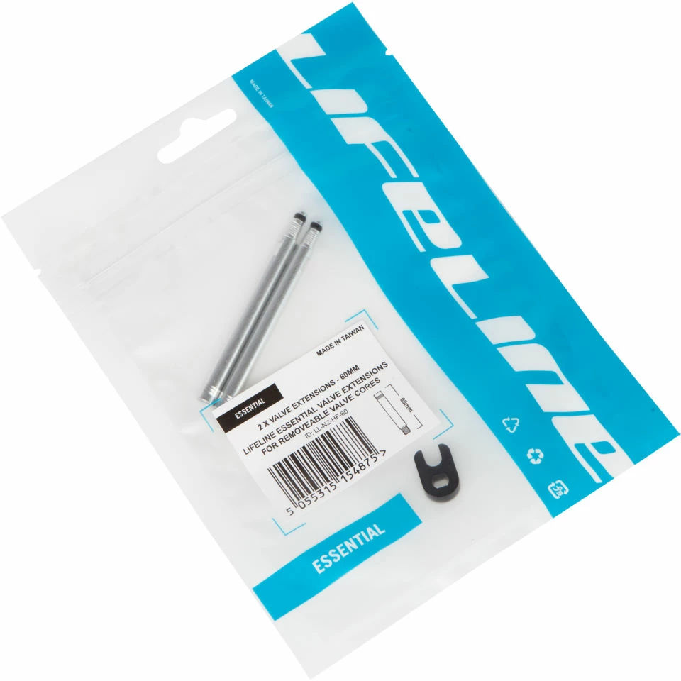 Prolonge-valves LifeLine Pour Obus De Valve Amovibles 2 X 60 Mm 2 Prolonge-valves LifeLine Pour Obus De Valve Amovibles 2 X 60 Mm – Image 2