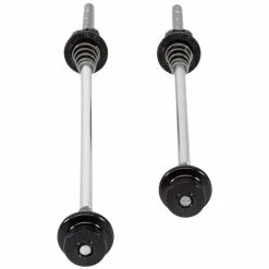 Axes Quick Release LifeLine (chrome-molybdène) 9 Axes Quick Release LifeLine (chrome-molybdène) -Roue Voyage Soldes Magasin LifeLine Essential CRMO Quick Release Skewers Black nut