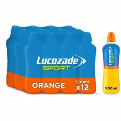 Lucozade Sport Drink (12 X 500ml) -Roue Voyage Soldes Magasin Lucozade Sport Drink 12 x 500ml Ready to Drink Orange SS23 F40068 0
