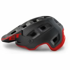 Casque VTT MET Terranova -Roue Voyage Soldes Magasin MET Terranova MTB Helmet Helmets Black Red 2021 3HM121CE00SNR1