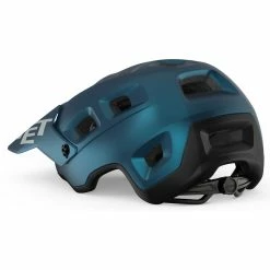 Casque VTT MET Terranova -Roue Voyage Soldes Magasin MET Terranova MTB Helmet Helmets Teal Blue Black Meta 2021 CHM121CE00 BL3S 0
