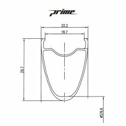 Prime Baroudeur Disc - Tubeless Bundle -Roue Voyage Soldes Magasin Prime Baroudeur Road Disc Wheelset Wheel Sets Black PBRDW700B 46