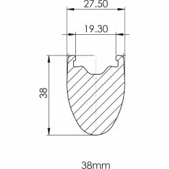 Jante De Route Prime BlackEdition 38 (carbone) 5 Jante De Route Prime BlackEdition 38 (carbone) -Roue Voyage Soldes Magasin Prime BlackEdition 38 Carbon Road Rim Rims PCC38BERRFB 3