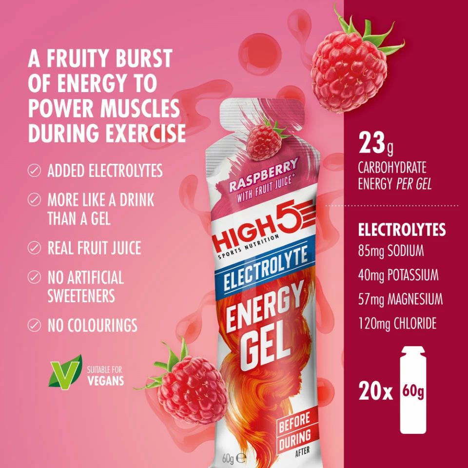 Gels Electrolyte High5 Energy (20 X 60 G) 2 Gels Electrolyte High5 Energy (20 X 60 G) – Image 2