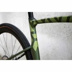 Vélo Ridley Kanzo Fast Rival1 HD (gravel, 2021) -Roue Voyage Soldes Magasin Ridley Kanzo Fast Rival1 HD Gravel Bike 2021 Adventure Bikes Green 2021 SBIKAFRID003 1