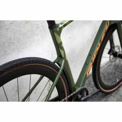 Vélo Ridley Kanzo Fast Rival1 HD (gravel, 2021) -Roue Voyage Soldes Magasin Ridley Kanzo Fast Rival1 HD Gravel Bike 2021 Adventure Bikes Green 2021 SBIKAFRID003 2