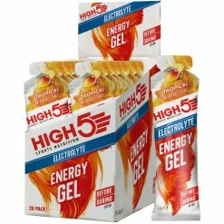 Gels Electrolyte High5 Energy (20 X 60 G) 15 Gels Electrolyte High5 Energy (20 X 60 G) -Roue Voyage Soldes Magasin Tropical201 1