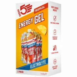 Gel HIGH5 Energy Electrolyte (5 X 60 G) -Roue Voyage Soldes Magasin Tropical201 3