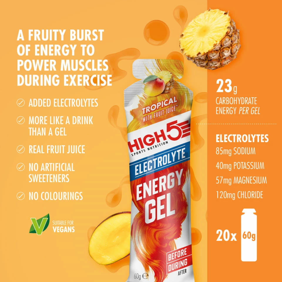 Gels Electrolyte High5 Energy (20 X 60 G) 7 Gels Electrolyte High5 Energy (20 X 60 G) – Image 7