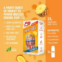 Gel HIGH5 Energy Electrolyte (5 X 60 G) -Roue Voyage Soldes Magasin Tropical202 2