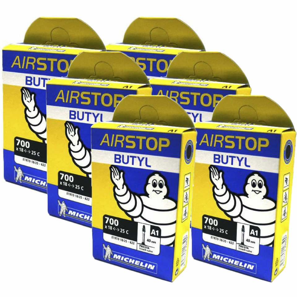 Michelin Air Stop Road Inner Tube Black 18mm-25mm Presta 40 1 Michelin Air Stop Road Inner Tube Black 18mm-25mm Presta 40